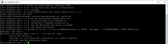 redhat-sql-server-3-6-2-install-msft-sql-server-tools-pkg-using-bash